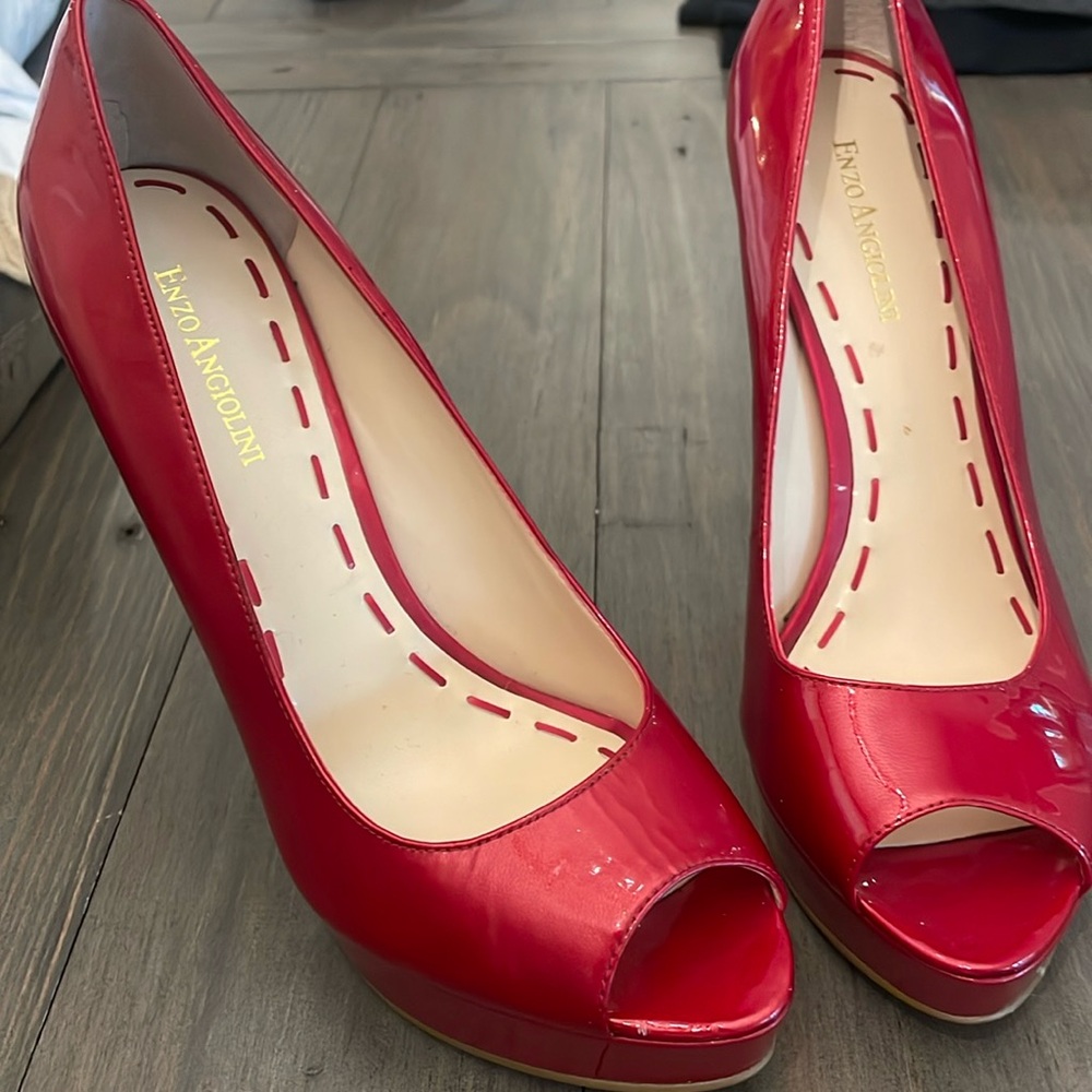 Ruby Red Heels-Size 8.5 Tts Great Condition - image 1